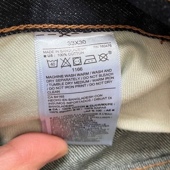 Old Navy Loose Fit Dark Denim Wash Blue Jeans | 33 x 30 - Picture 3 of 4